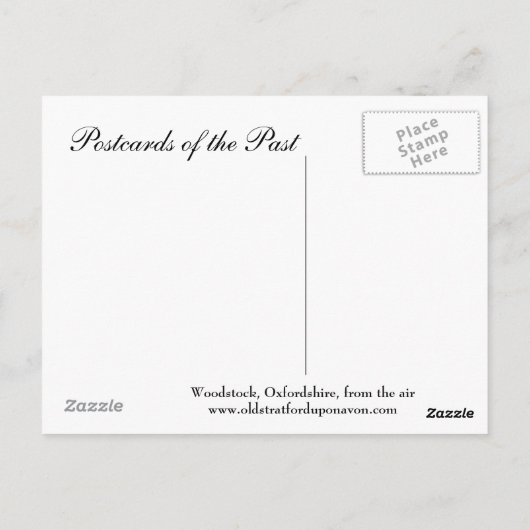 古いはがき – 木材、オックスフォードシャー ポストカード (裏面)