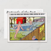 古いはがき – 漫画のはがき ポストカード (正面/裏面)