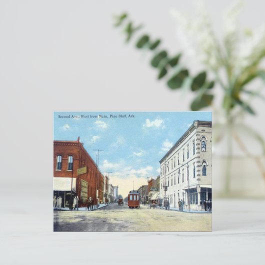 古いはがき – 米国アーカンソー州パインブラフ ポストカード (スタンド正面)