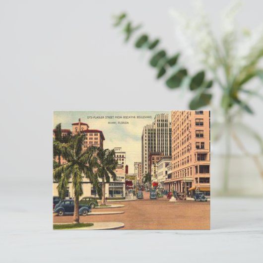 古いはがき – 米国フロリダ州マイアミ ポストカード (スタンド正面)