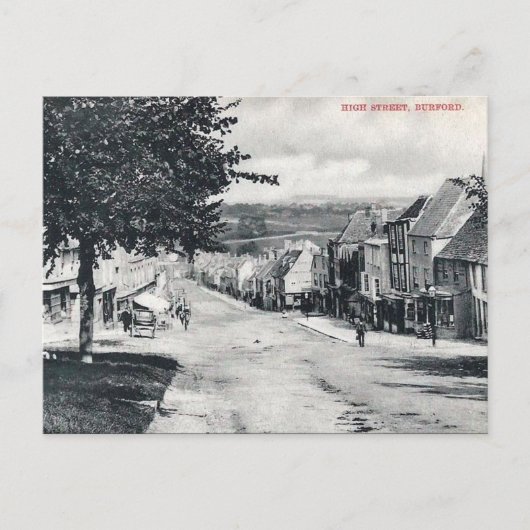 古いはがき – 英国、オックスフォードシャー州バーフォード ポストカード (正面)