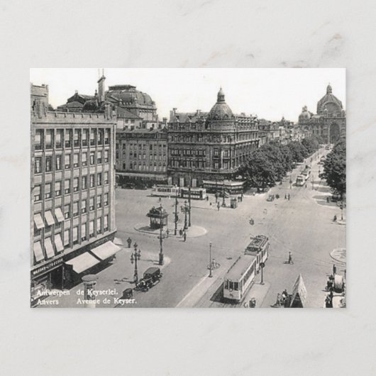 古いはがき – Antwerp/Anvers、ベルギー ポストカード (正面)