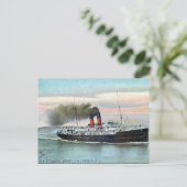 古いはがき – DAR汽船、ヤルマス、NS ポストカード (スタンド正面)