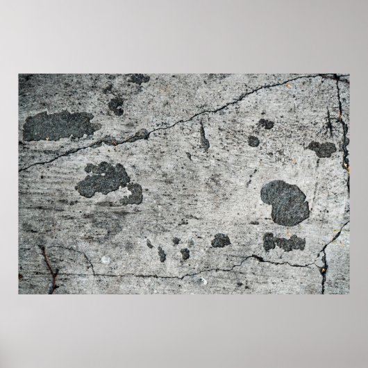 古いひび割れたコンクリートの壁のテクスチャ。背景 ポスター (正面)