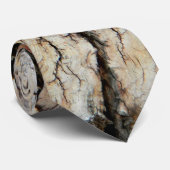 古いひび割れ木の天然木の樹皮写真 ネクタイ (ロール)