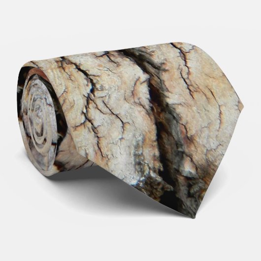 古いひび割れ木の天然木の樹皮写真 ネクタイ (ロール)