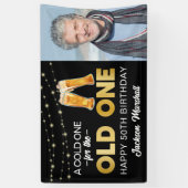 古いものに対して冷たい |フォト誕生日 横断幕 (縦)