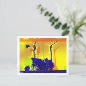 古いものは捨てて新しいものと取り替え ポストカード (スタンド正面)