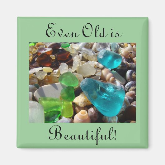 古いものも美しい！マグネットビーチSeaglass マグネット (正面)