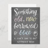 古いもの |花嫁メイド 招待状 (正面/裏面)