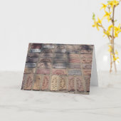 古いれんがの多く カード (黄色い花)