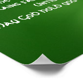 古いアイリッシュ賛美の四角 ポスター (角)