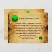 古いアイリッシュ賛美の幸運の祈り ポストカード (正面/裏面)