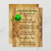 古いアイリッシュ賛美の羊皮紙 ポストカード (正面/裏面)