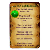 古いアイリッシュ賛美の羊皮紙 マグネット (縦)