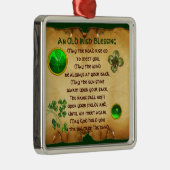 古いアイリッシュ賛美の羊皮紙 メタルオーナメント (右)