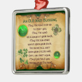 古いアイリッシュ賛美の羊皮紙 メタルオーナメント (左)