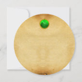 古いアイリッシュ賛美の羊皮紙 招待状 (裏面)