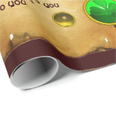 古いアイリッシュ賛美クリスマスの羊皮紙,シャムロック ラッピングペーパー (ロールコーナー)