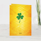 古いアイルランドの天恵、セントパトリックの日 カード (裏面)