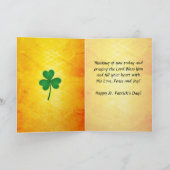 古いアイルランドの天恵、セントパトリックの日 カード (内部)