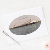 古いアダム・E・コーネリアス・ステッカー 楕円形シール (封筒)