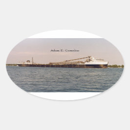 古いアダム・E・コーネリアス・ステッカー 楕円形シール