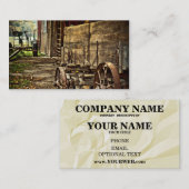 古いアマン派ワゴン 名刺 (正面/裏面)