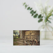 古いアマン派ワゴン 名刺 (スタンド正面)