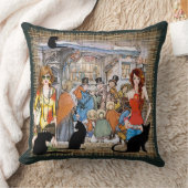 古いアムステルダムのキャロルシンガー クッション (ブランケット)