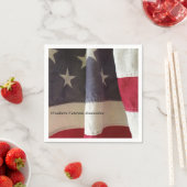 古いアメリカ国旗 スタンダードカクテルナプキン (インサイチュ)