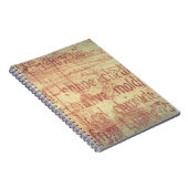 古いアルミニウムの背景 ノートブック (右側)