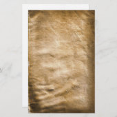 古いアンティークにしわのあるステンドステーショナリー 便箋 (正面/裏面)