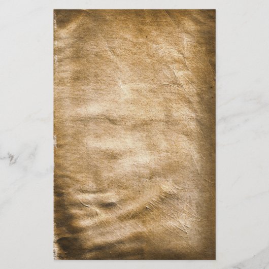 古いアンティークにしわのあるステンドステーショナリー 便箋 (正面)