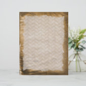 古いアンティークにしわのあるステンドレターヘッド (スタンド正面)