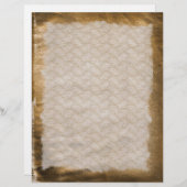 古いアンティークにしわのあるステンドレターヘッド (正面/裏面)