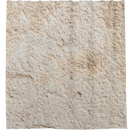 古いアンティークの壁のライトテクスチャ、コンクレアの層 シャワーカーテン (正面)