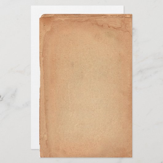 古いアンティークの層状紙文房具 便箋 (正面/裏面)