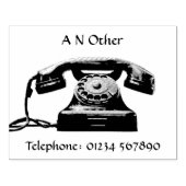 古いアンティークの電話番号（名前と番号） ラバースタンプ (インプリント)