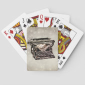 古いアンティークヴィンテージタイプライター トランプ (裏面)