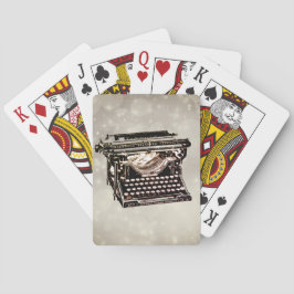 古いアンティークヴィンテージタイプライター トランプ