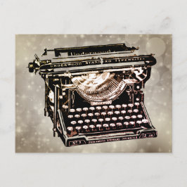 古いアンティークヴィンテージタイプライター ポストカード