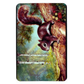 古いアンティークヴィンテージリスのイメージマグネット マグネット (縦)