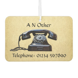 古いアンティーク電話 カーエアーフレッシュナー