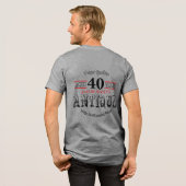 古いアンティーク00年 | DIY時代 トライブレンドTシャツ (フル背面)