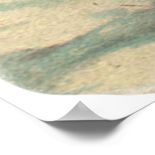 古いアートに戻る…サンタクロースと雪の多いクリスマス ポスター (角)