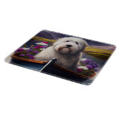 古いイギリスのシェプドッグのパドル：風光明媚な冒険 カッティングボード (角)