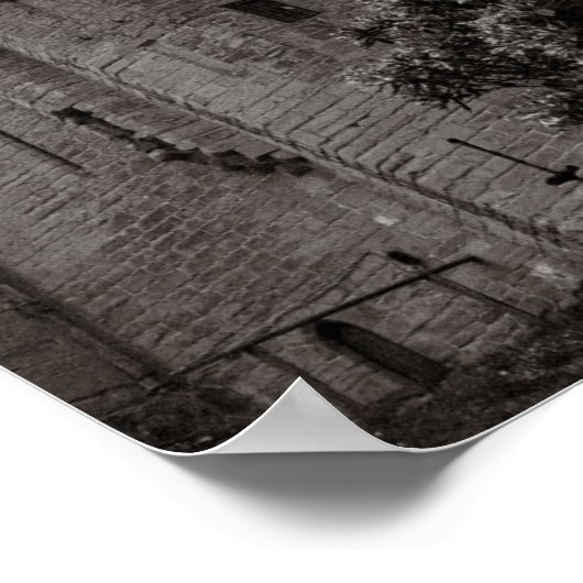 古いイギリスの城。 ポスター (角)