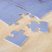 古いイギリスの牧羊犬が雪のクリスマスを過ごした ジグソーパズル (側面)