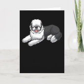 古いイギリスの牧羊犬 カード (正面)